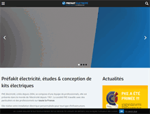 Tablet Screenshot of pke-electricite.fr
